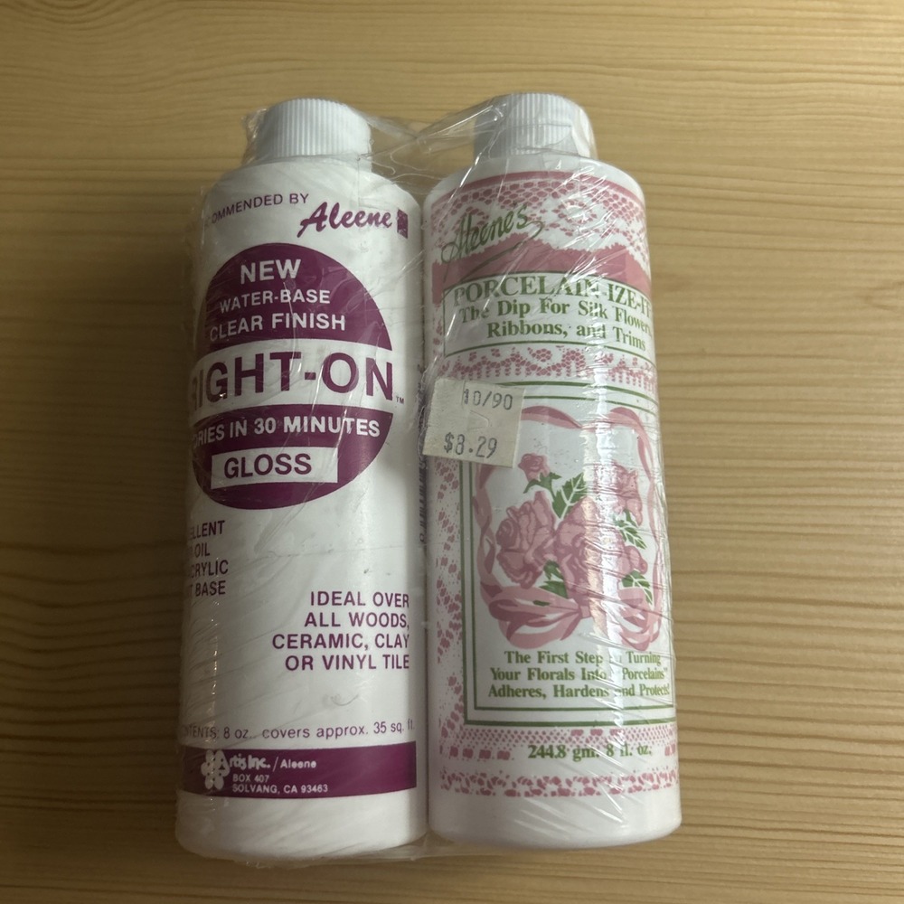 Aleene's Porcelain-Ize-It Dip Pack For Silk Florals & Ribbon- Discontinued!